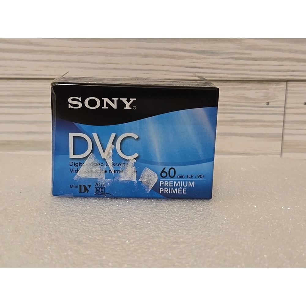 Sony 60 min Premium DVC Digital Video‎ Cassette Lot Of 2 Tapes Mini DV Sealed